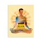 Stupell Industries Mindful Meditation Pose Wall Plaque Art Design by Tim Parker